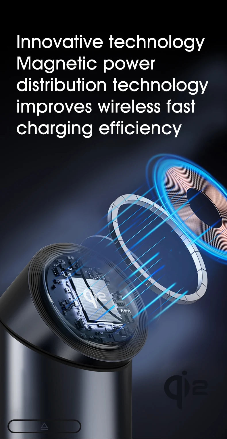 3 in 1 Wireless Charging Station for iPhone16/15/14/13/12 AirPods iWatch for Magsafe Rotation qi2 15W Fast Charging Station