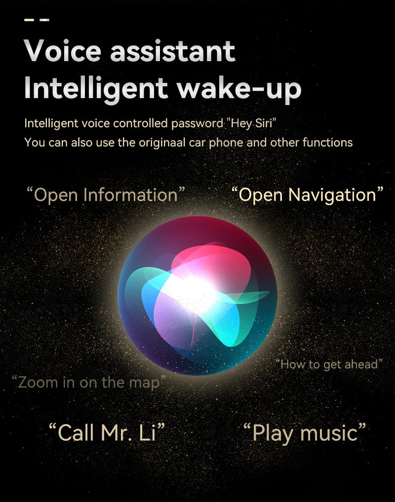 CarPlay wireless adapter wired to wireless CarPlay/Android Auto automatic plug and play, suitable for iPhone and Android